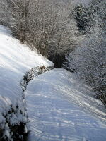 Una strada che porta nella valle