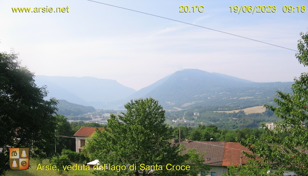 Webcam di Arsiè - veduta del Lago di Santa Croce